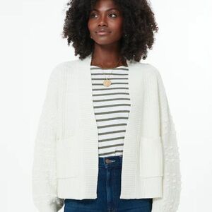 POMANDER PLACE Cream Bobble Cardigan